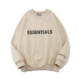Essentials Men's Cream Crewneck Sweater